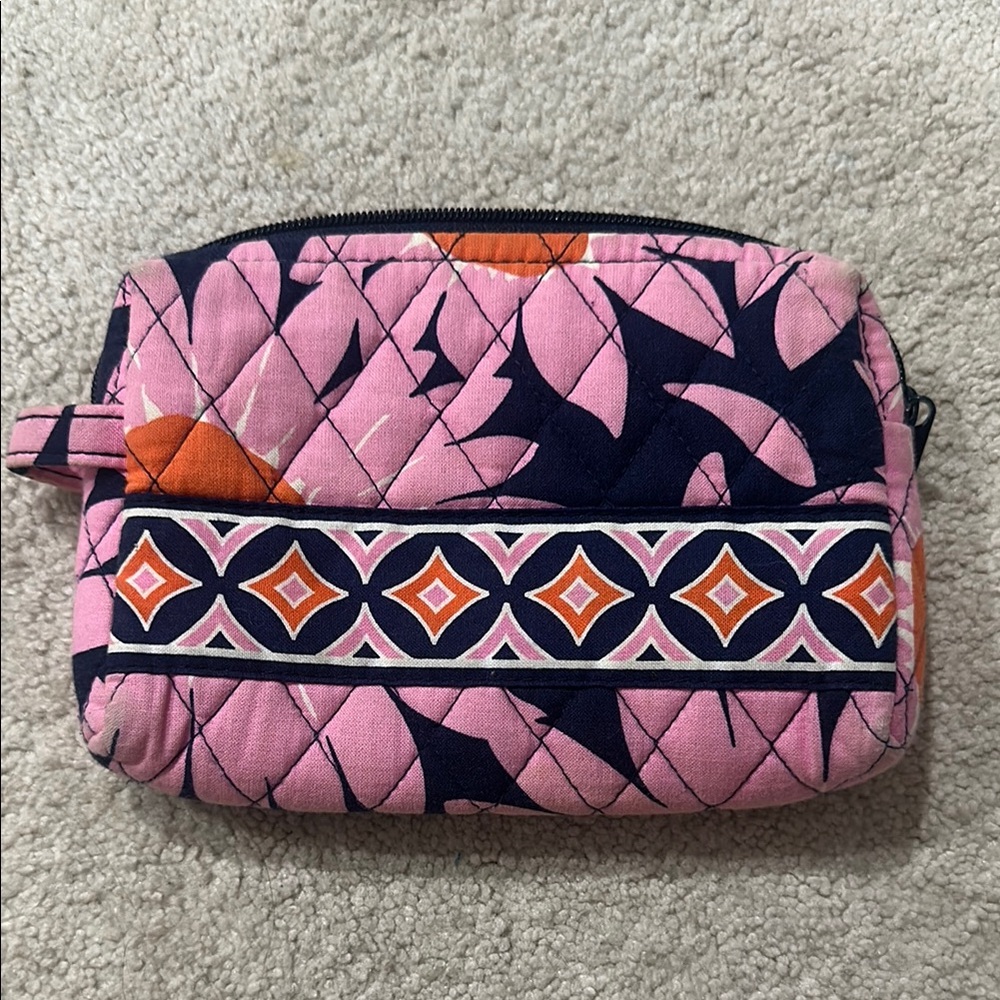 Vera Bradley Pink and Navy Quilted Women's Bag